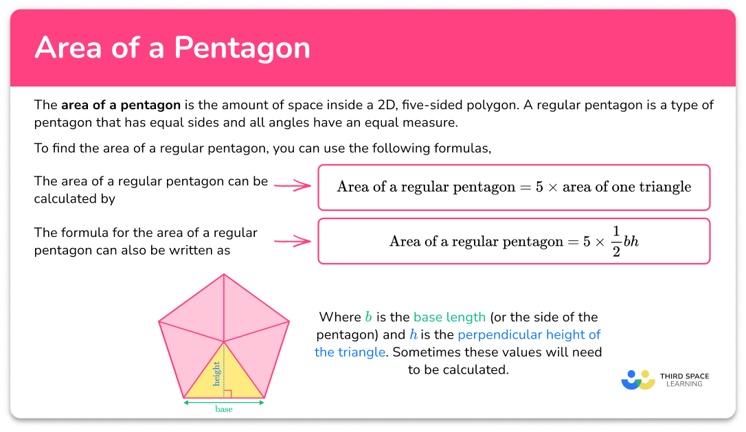 Area of a pentagon