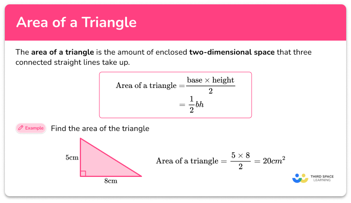 Area of a triangle