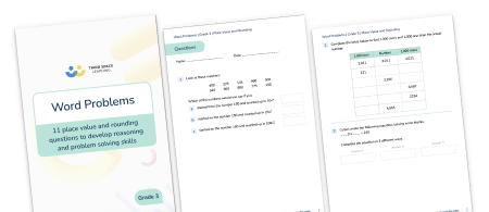 Word Problems Grade 3 Place Value and Rounding