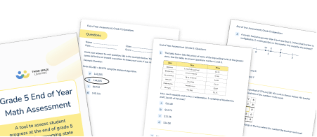 5th Grade End of Year Math Assessments