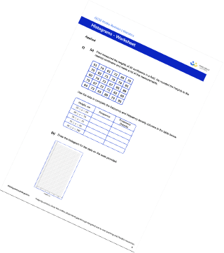 Histograms Worksheet