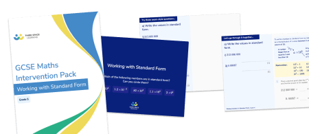GCSE Maths Intervention Packs Grades 3 to 7