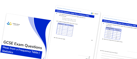 Mean From A Frequency Table Exam Questions