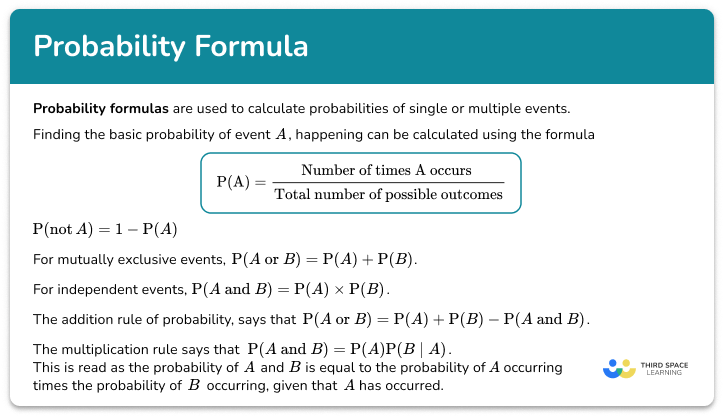 Probability formula