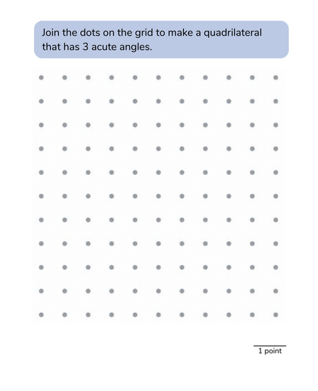 math drawing shape problem for fifth grader
