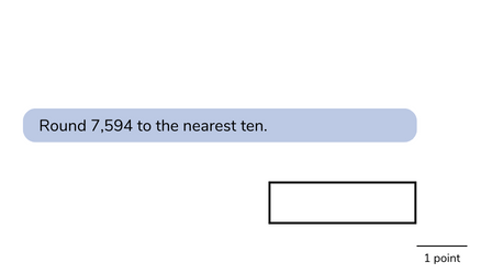 single step reasoning question for 5th graders