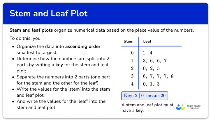 Stem and leaf plot