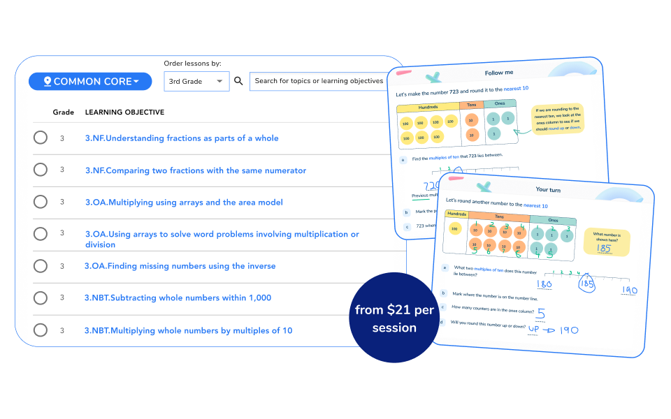 Third Grade Math Tutoring