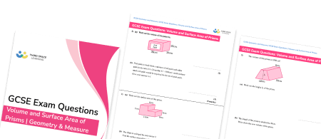 Volume And Surface Area Of Prisms Exam Questions