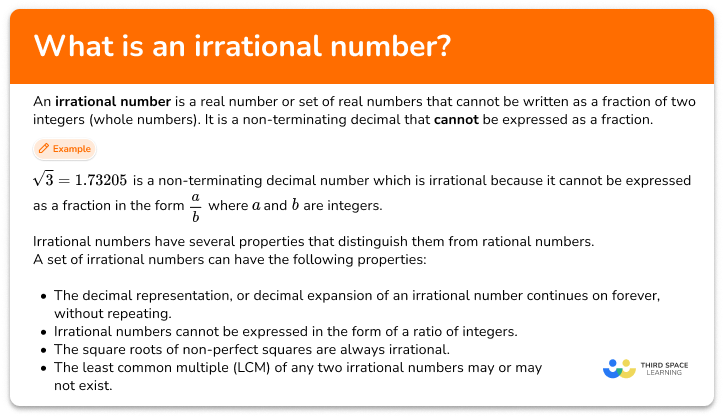 Irrational numbers